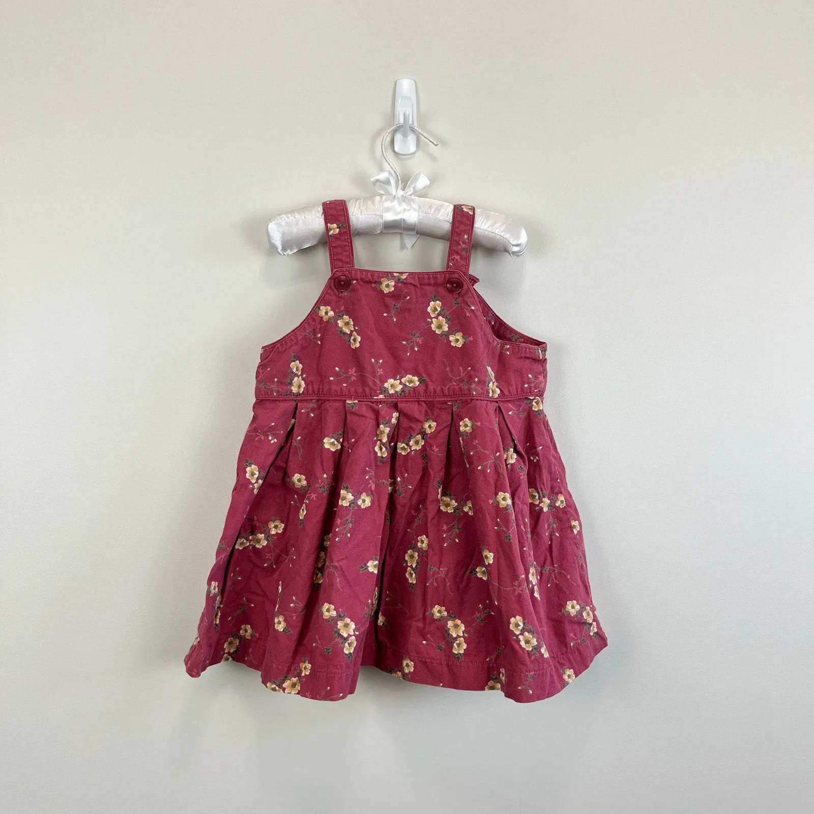 Exclusive Vintage Gap Pink Floral Dress XL (18-24 Months)  Ends Soon!