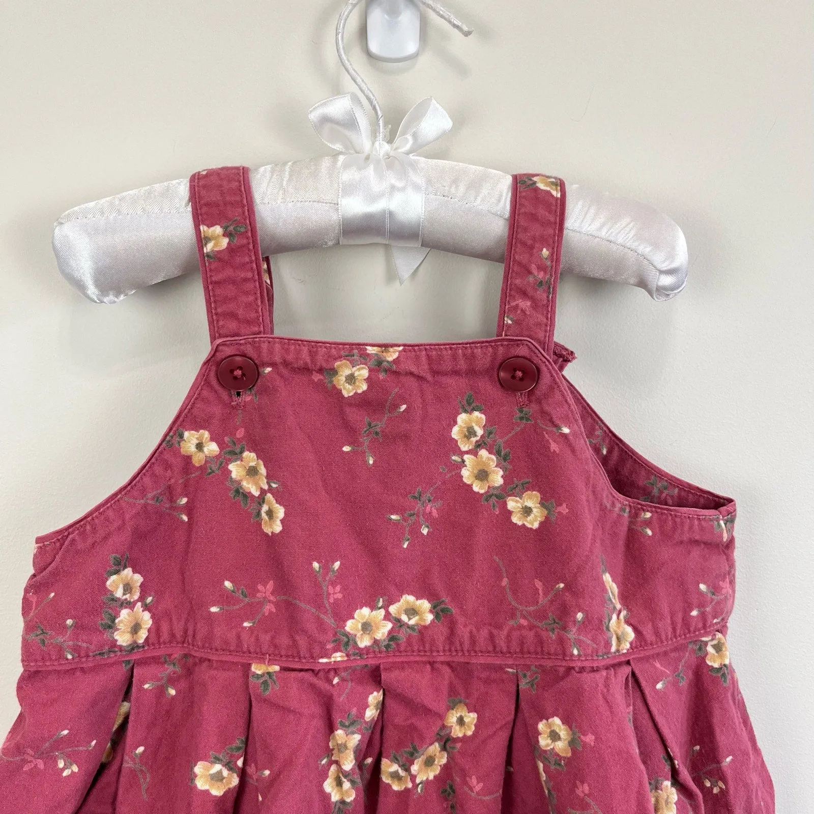 Exclusive Vintage Gap Pink Floral Dress XL (18-24 Months)  Ends Soon!
