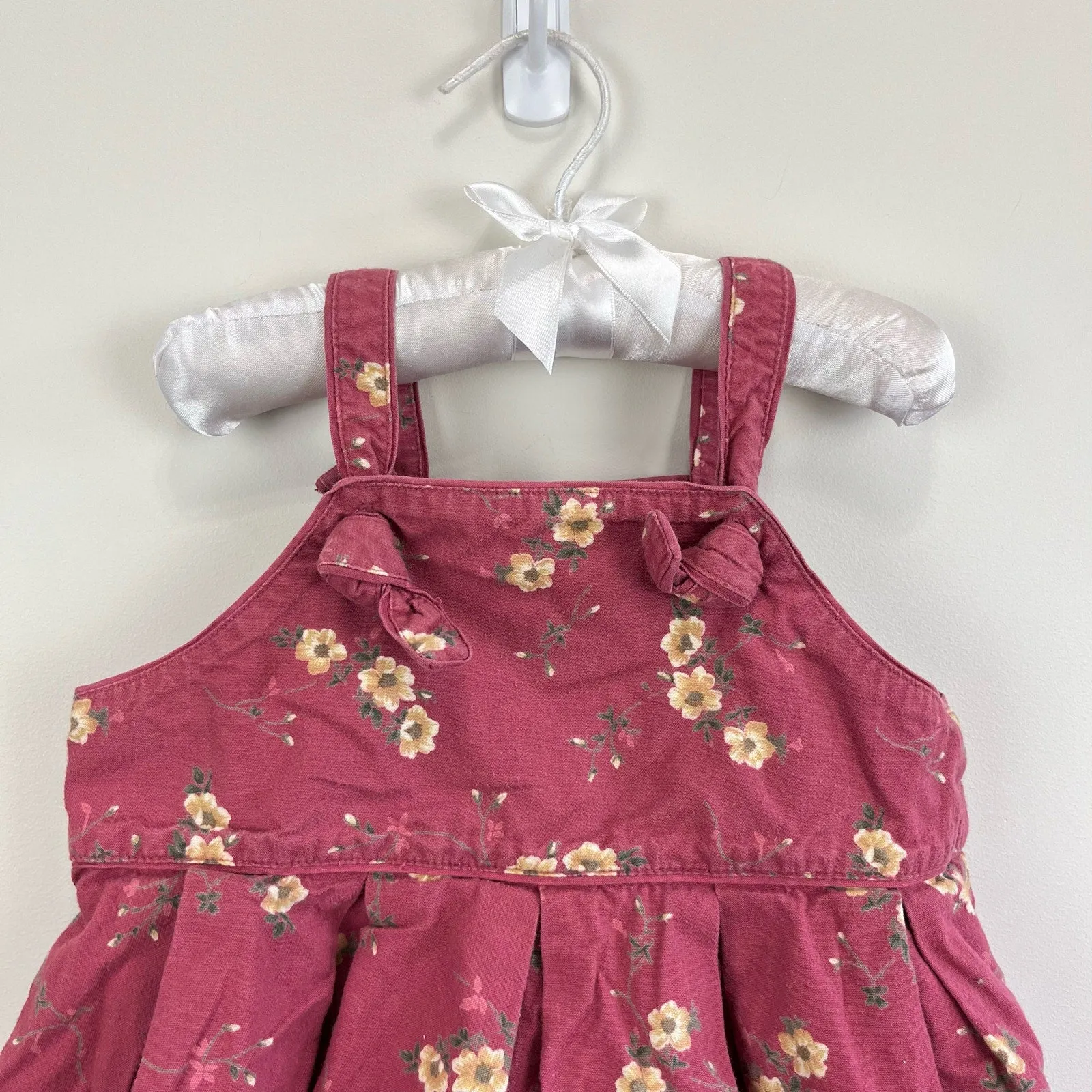 Exclusive Vintage Gap Pink Floral Dress XL (18-24 Months)  Ends Soon!