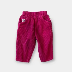 Exclusive Vintage Rebel Wide Whale Pink Cord Pants 12 Months  Going Fast!