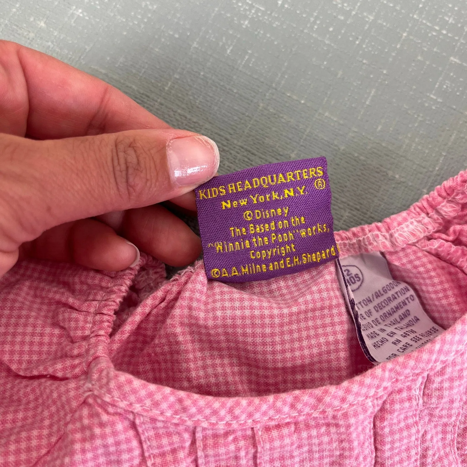 Exclusive Vintage Y2K Winnie the Pooh Pink Plaid Shirt 12 Months  Stylish & Comfortable