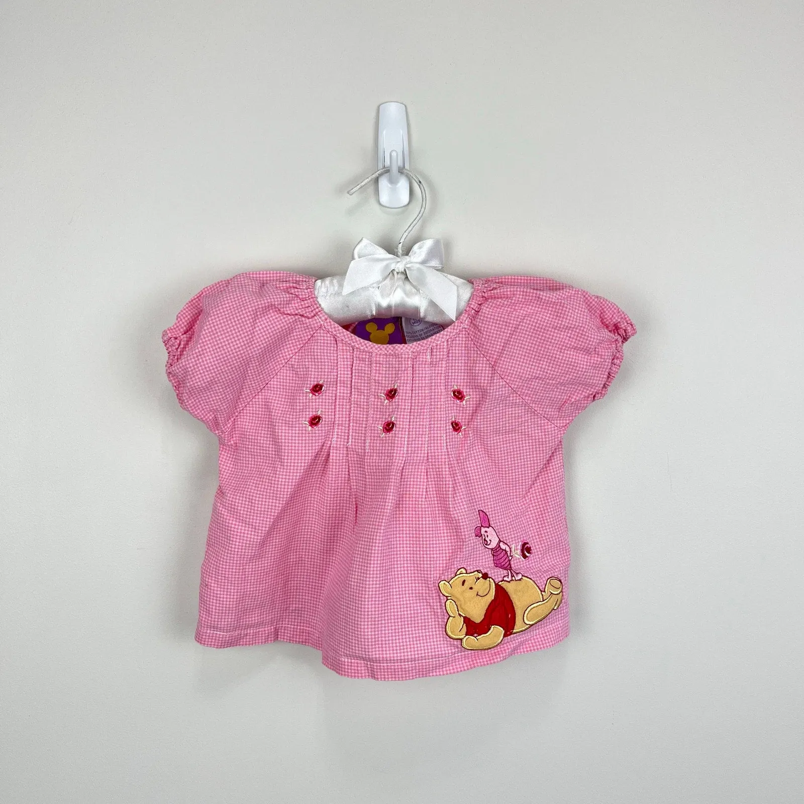 Exclusive Vintage Y2K Winnie the Pooh Pink Plaid Shirt 12 Months  Stylish & Comfortable