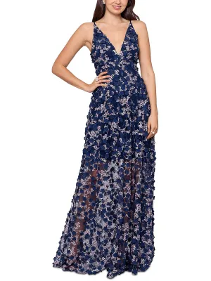 Exclusive Womens Embroidered Fit & Flare Evening Dress  Limited Release!