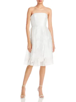 Exclusive Womens Jacquard Strapless Cocktail and Party Dress  Stylish & Comfortable