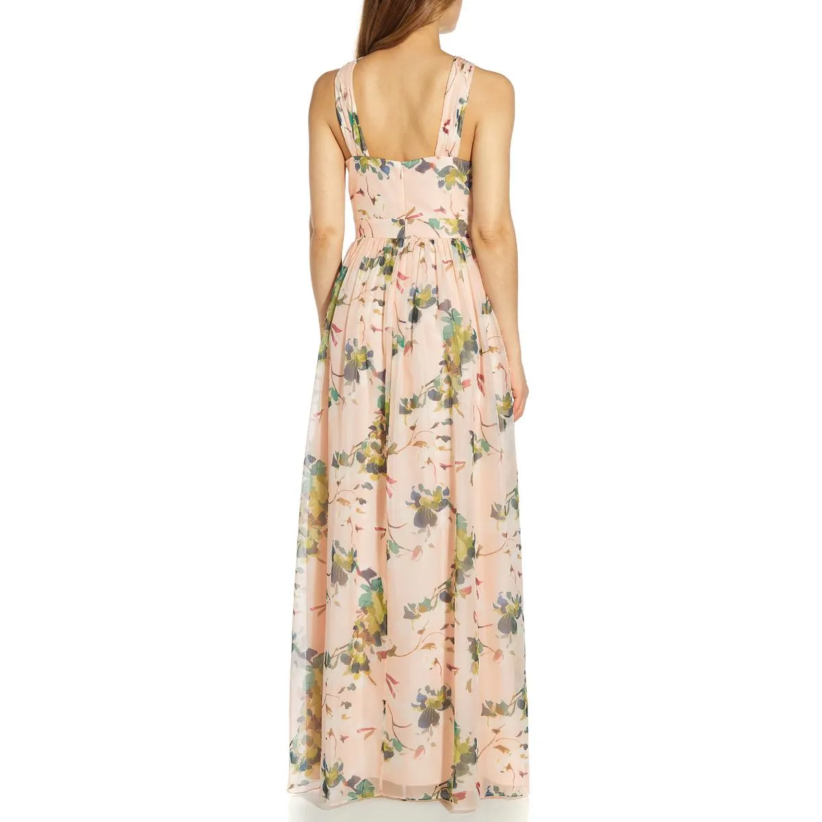 Exclusive Womens Organza Floral Print Evening Dress  Limited Availability!
