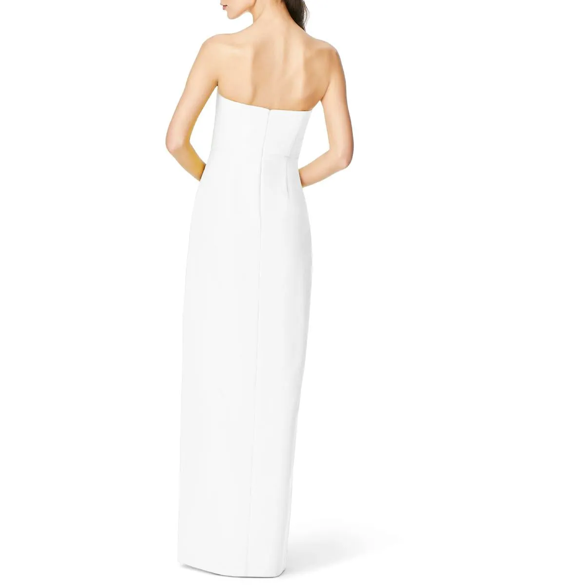 Exclusive Womens Split-Neck Crepe Evening Dress  Last Chance!