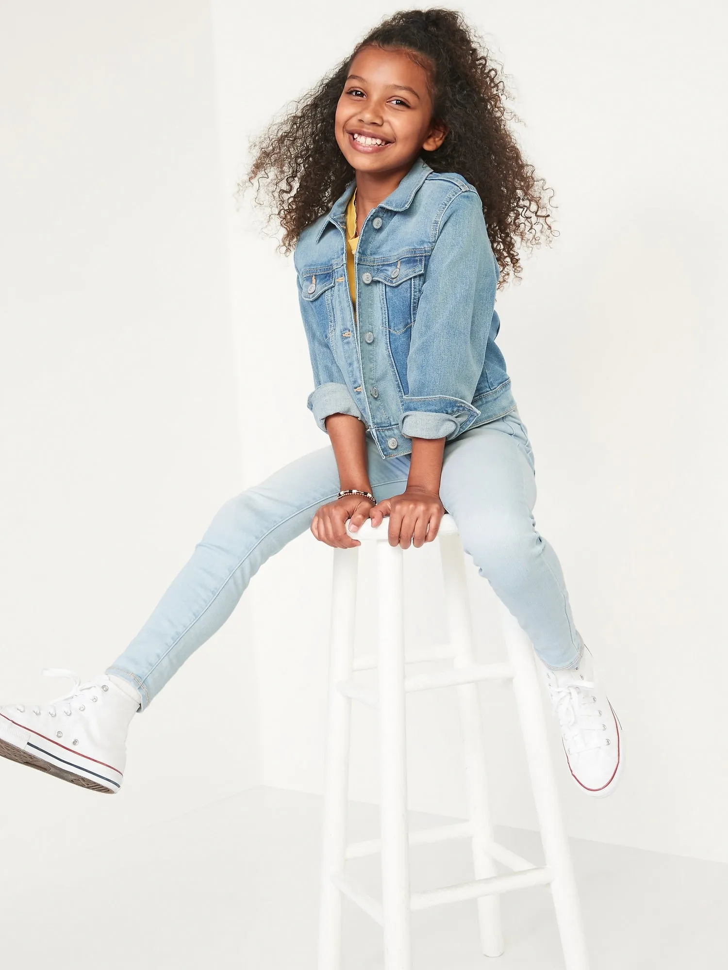Extra High-Waisted Rockstar 360 Stretch Jeggings for Girls