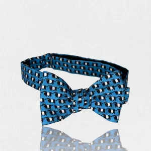 FEARRINGTON SIGNATURE COLLECTION - BESPOKE BELTIE BOW TIE IN BLUE
