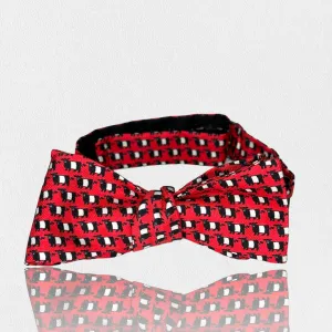 FEARRINGTON SIGNATURE COLLECTION -  BESPOKE BELTIE BOW TIE IN RED