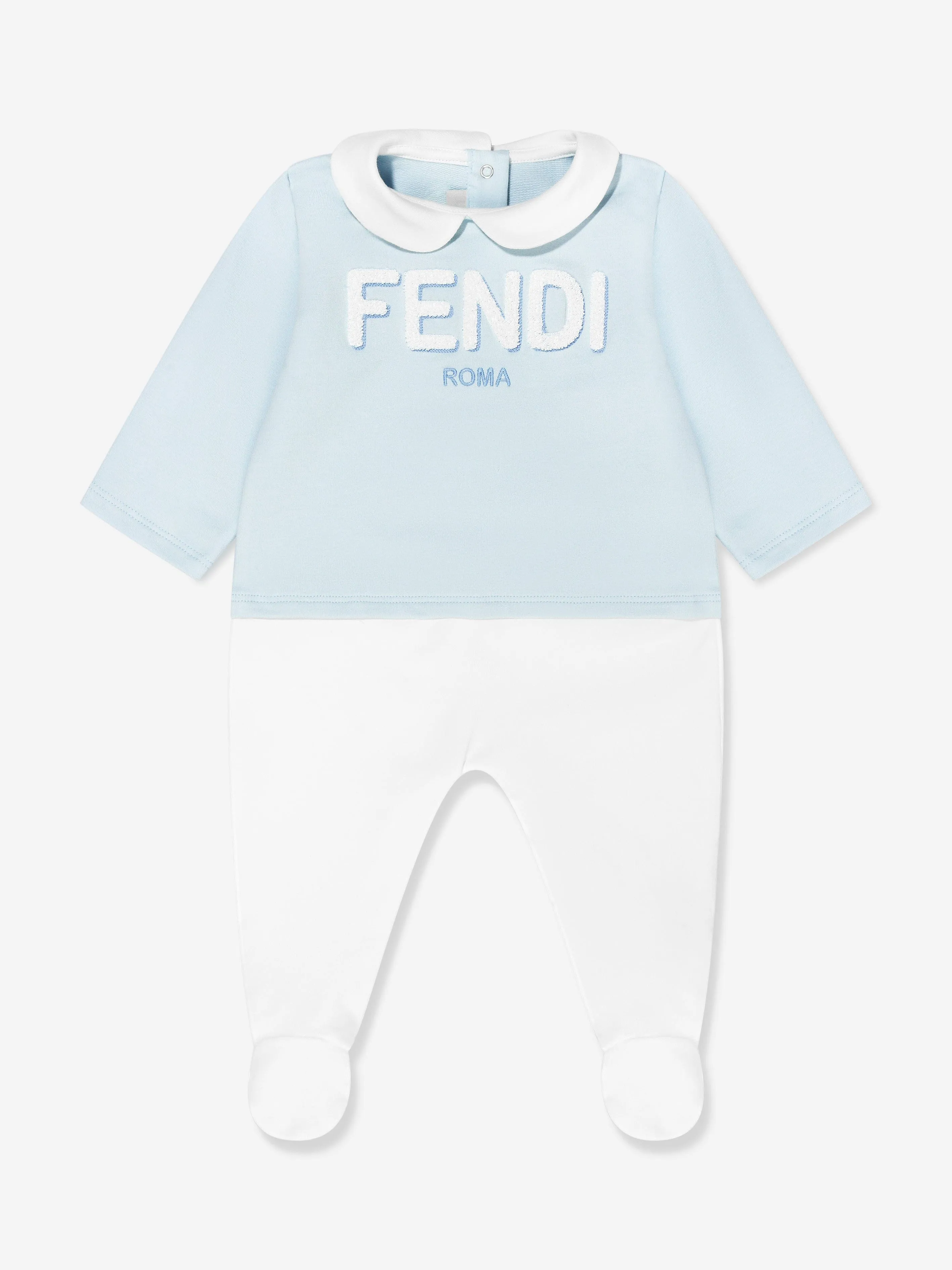Fendi Baby Boys Babygrow Gift Set in Blue
