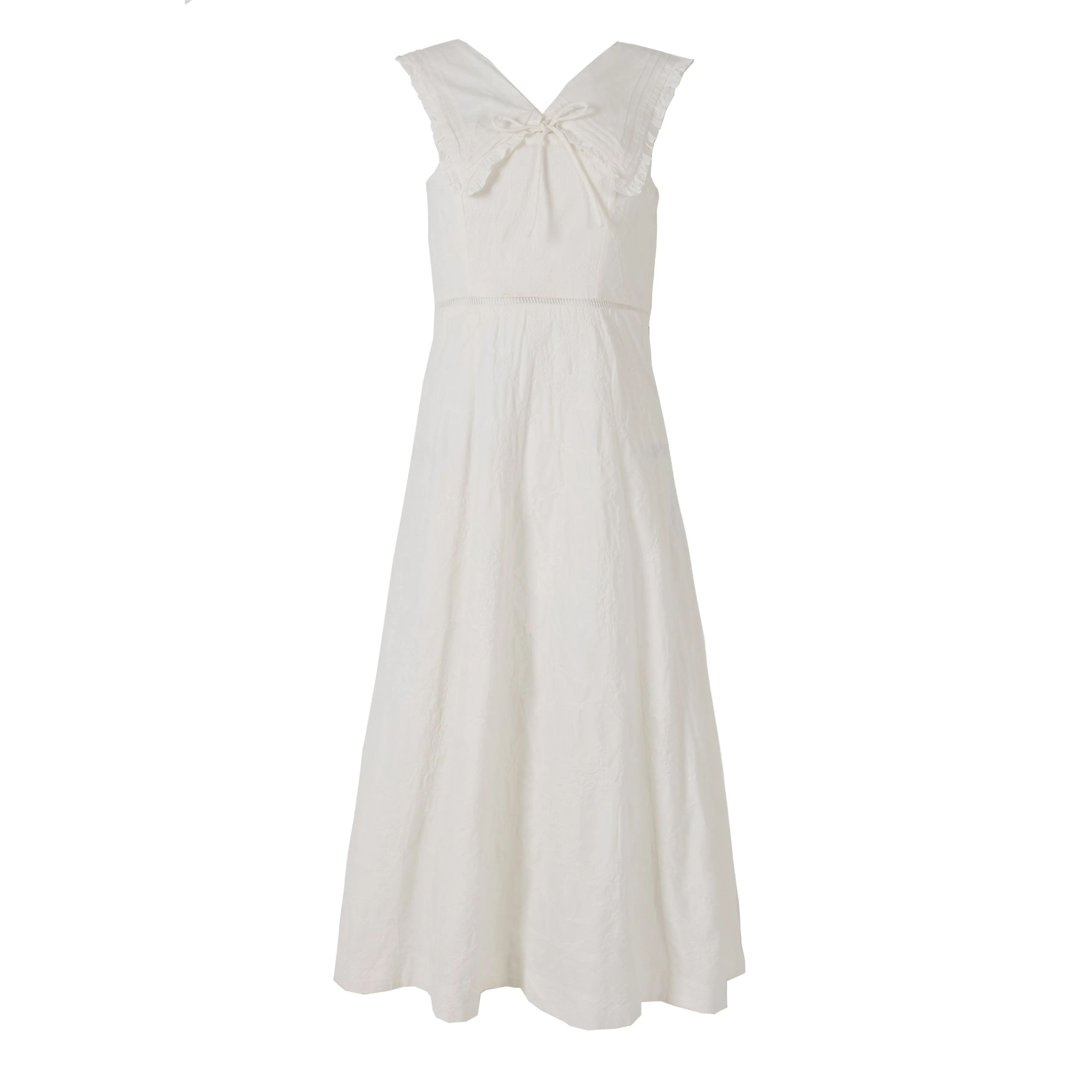 Final Few Damson Madder Fan Fan Midi Dress Patchwork Broderie  Today Only!
