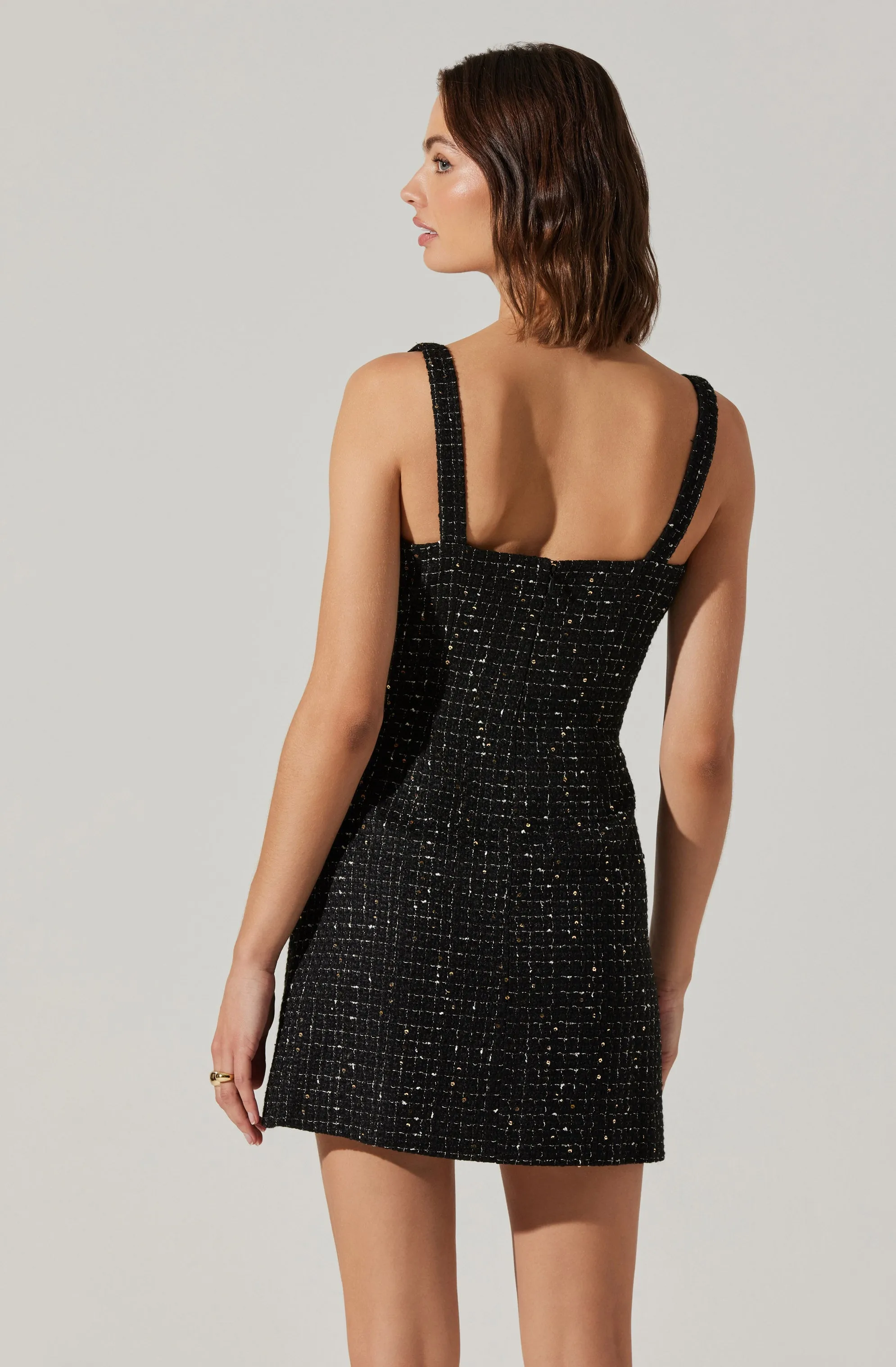 Final Few Deanna Tweed Mini Dress  Limited Stock!