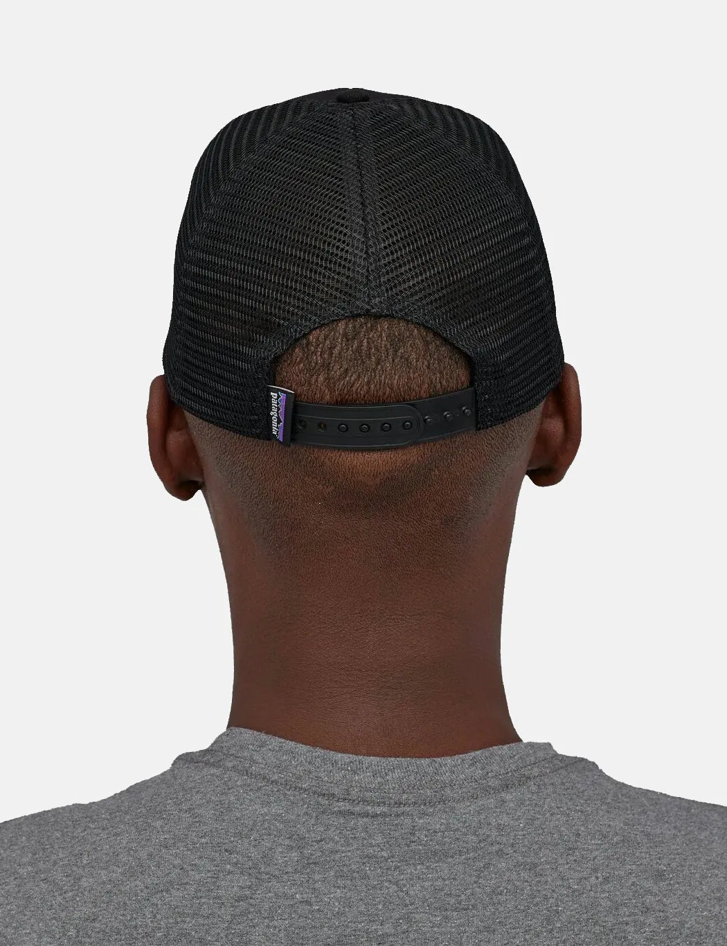 Final Few Patagonia P-6 Logo Trucker Hat - Black  Today Only!