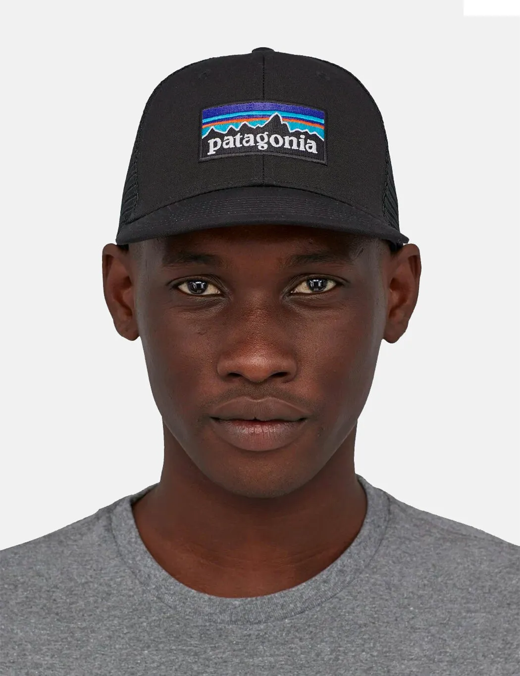 Final Few Patagonia P-6 Logo Trucker Hat - Black  Today Only!