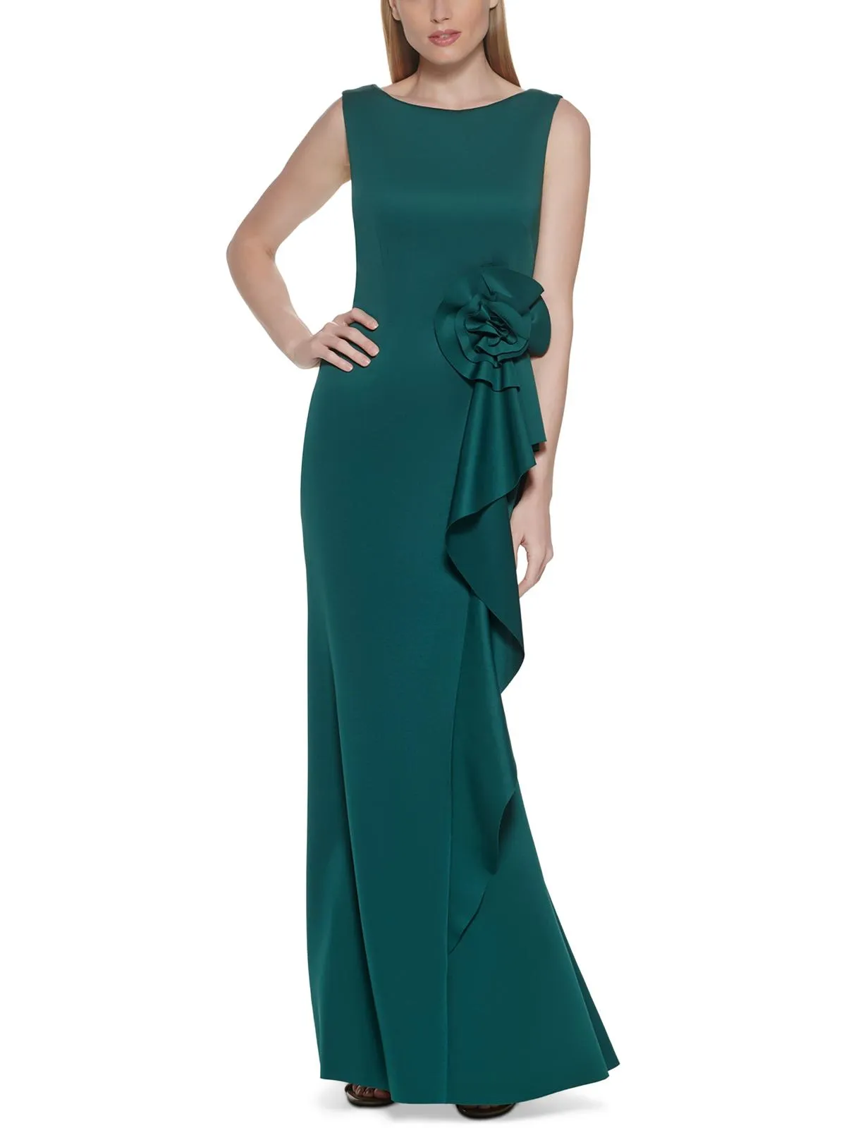 Final Few Petites Womens Ruffled Long Maxi Dress  Limited Release!
