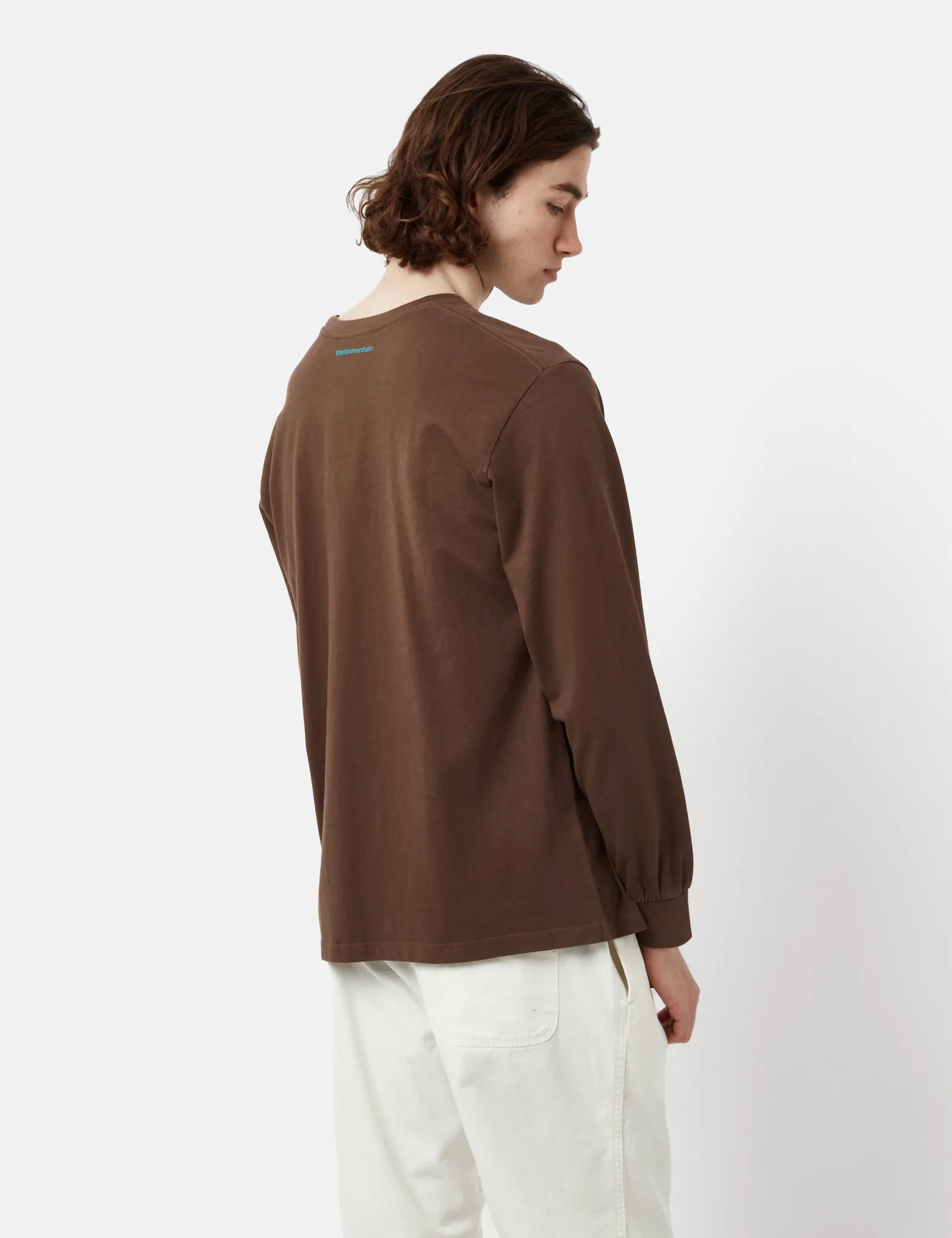 Final Few Thisisneverthat T-Logo Long Sleeve T-Shirt - Brown  Last Few Pieces!