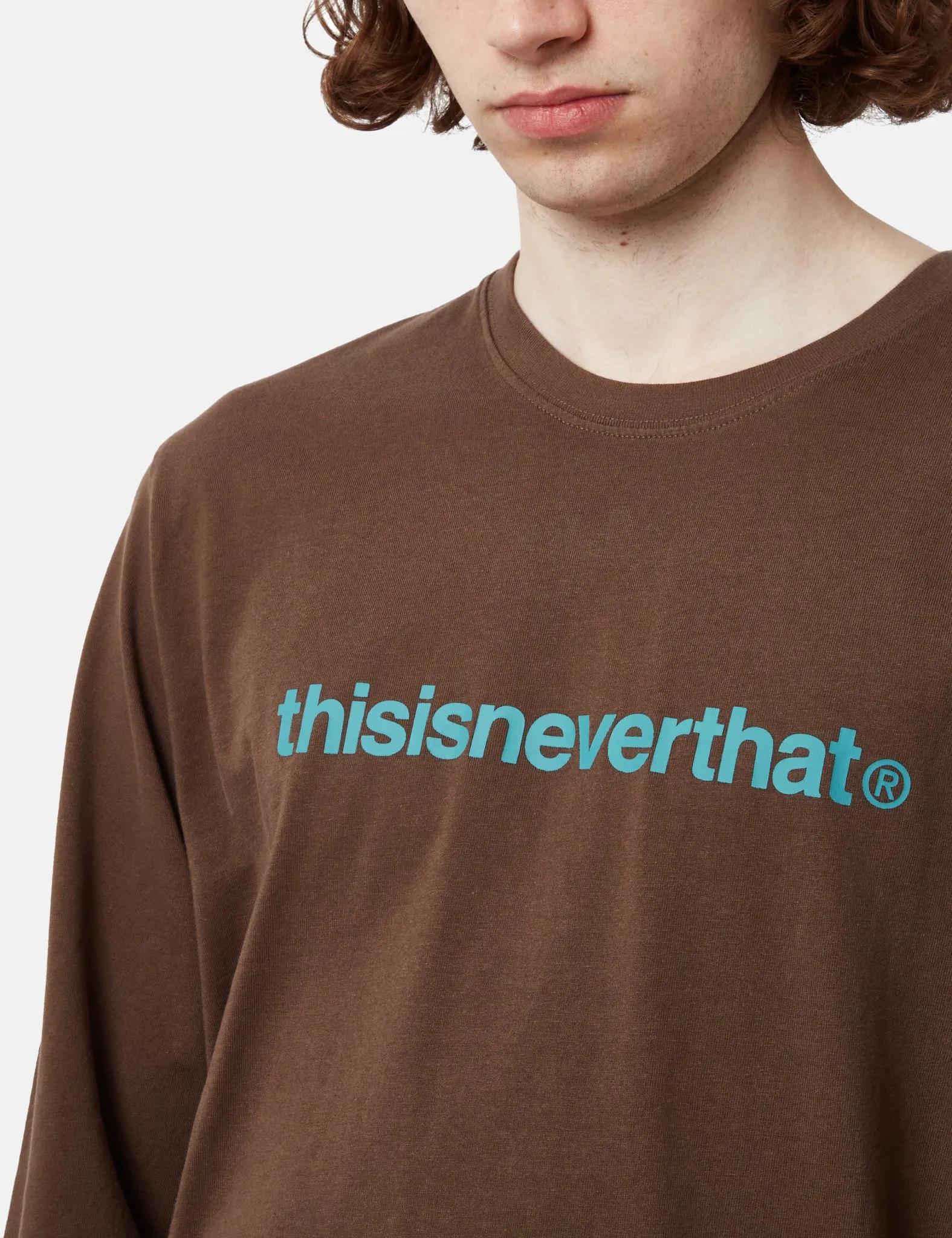 Final Few Thisisneverthat T-Logo Long Sleeve T-Shirt - Brown  Last Few Pieces!