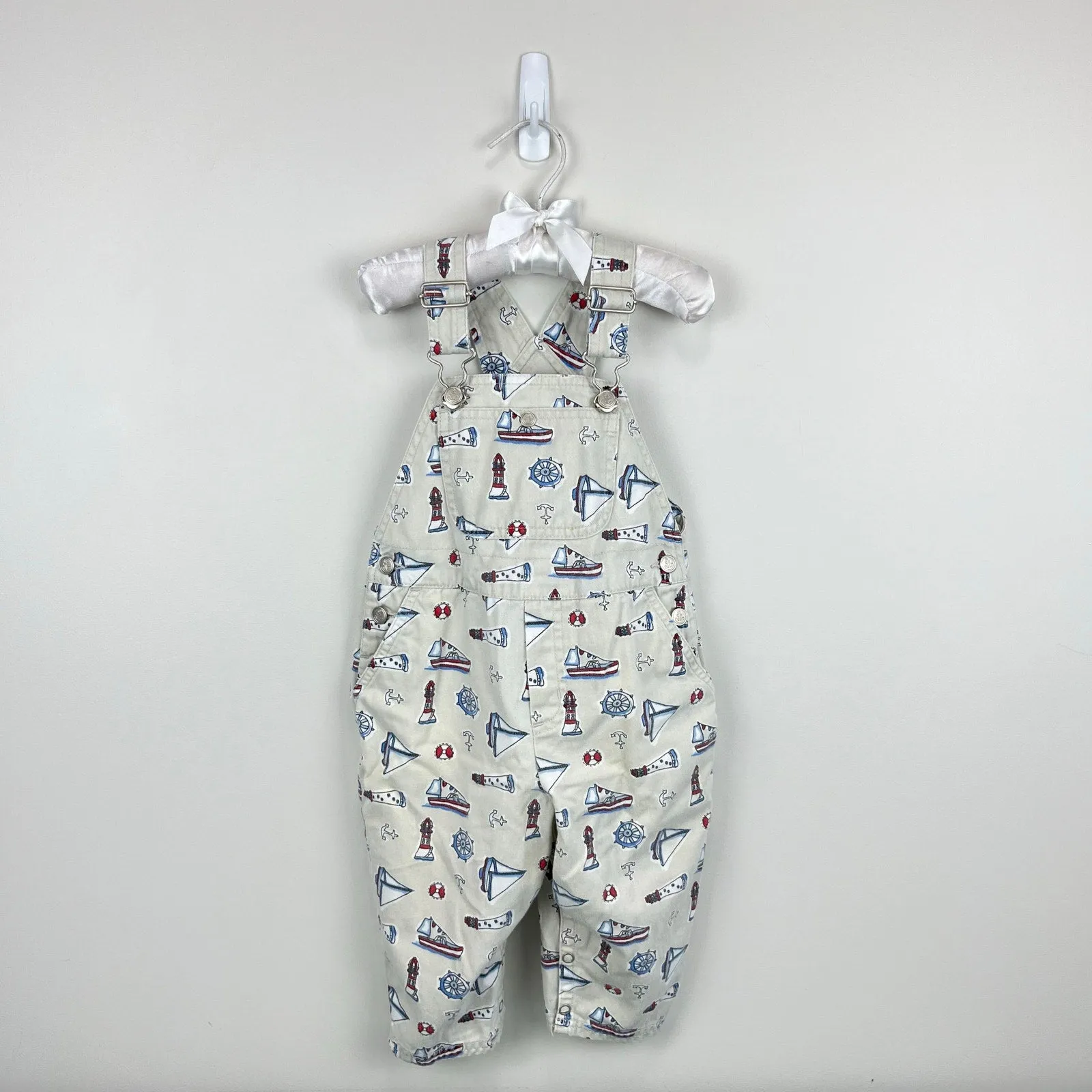 Final Few Vintage Gymboree Sailboat Overalls XS 18-24 Months  Almost Sold Out!