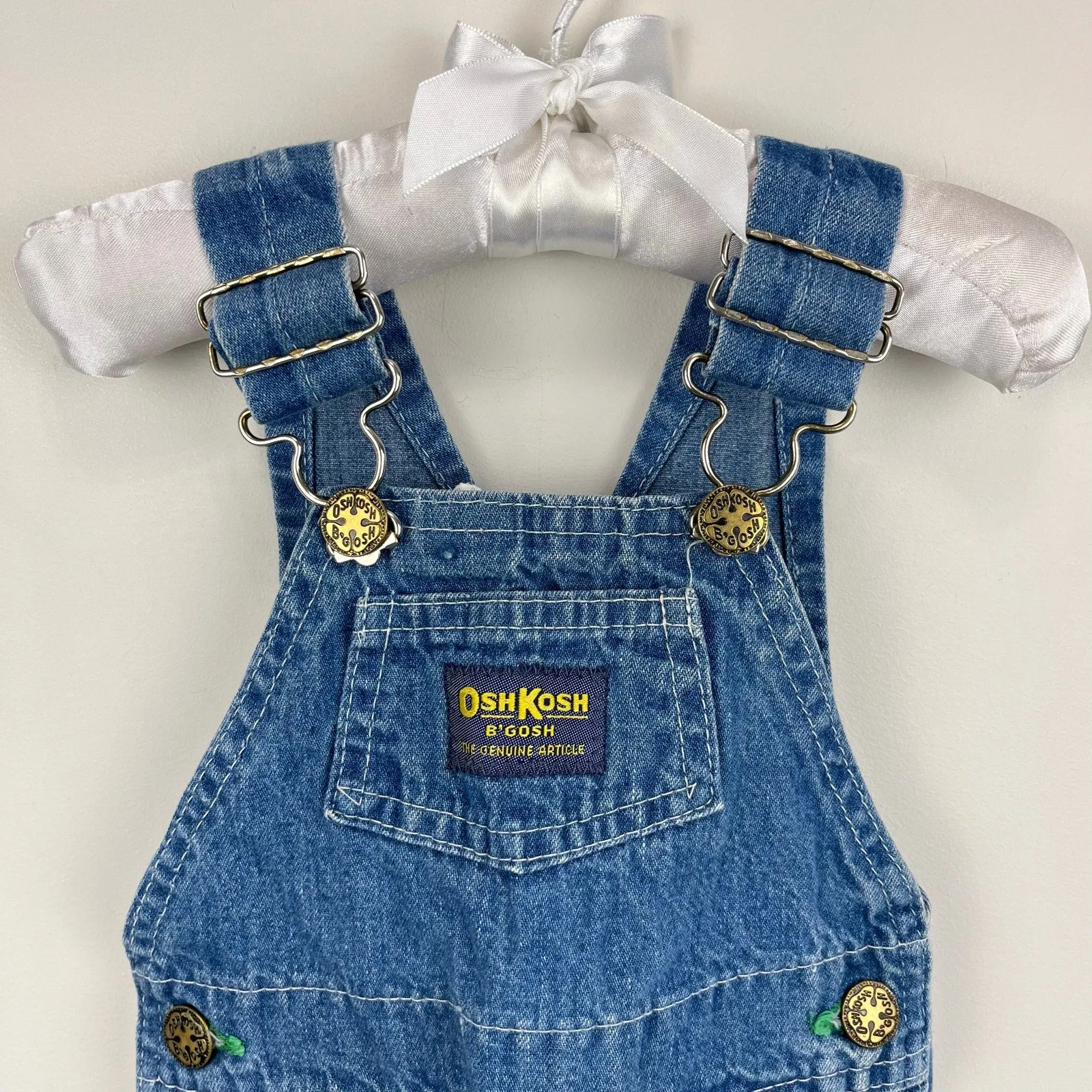 Final Few Vintage OshKosh B'gosh Blue Jean Overalls 9 months USA  Dont Miss Out!