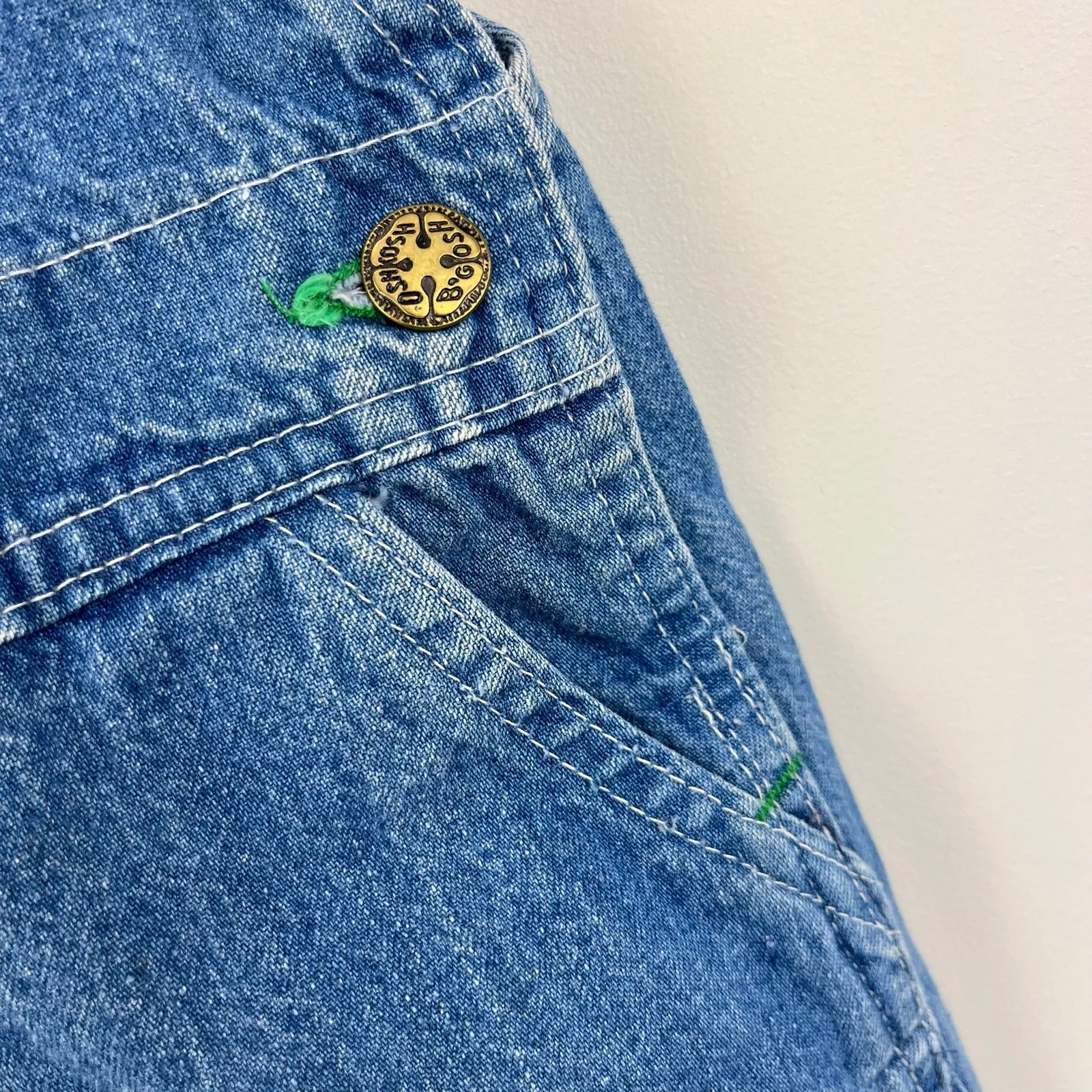 Final Few Vintage OshKosh B'gosh Blue Jean Overalls 9 months USA  Dont Miss Out!