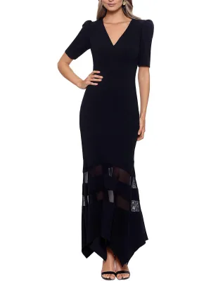 Final Few Womens Illusion Fit & Flare Evening Dress  Today Only!