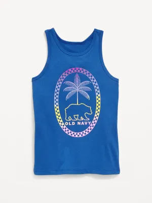 Fitted Logo-Graphic Tank Top for Girls
