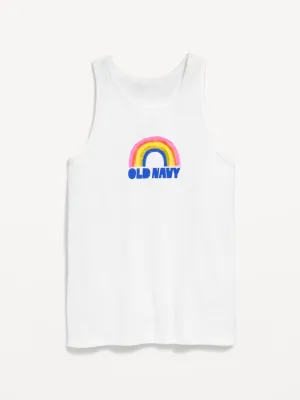 Fitted Logo-Graphic Tank Top for Girls