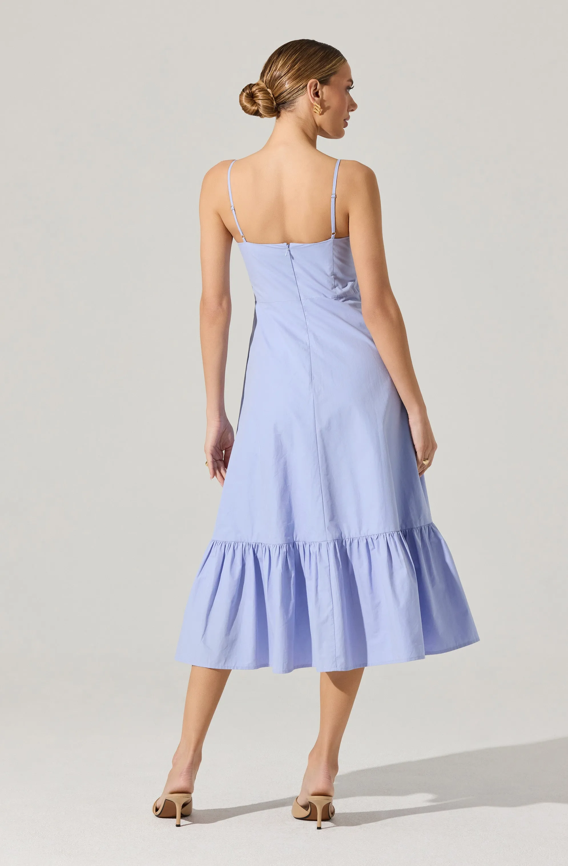Flash Sale! Asymmetrical Bow Midi Dress  Dont Miss Out!