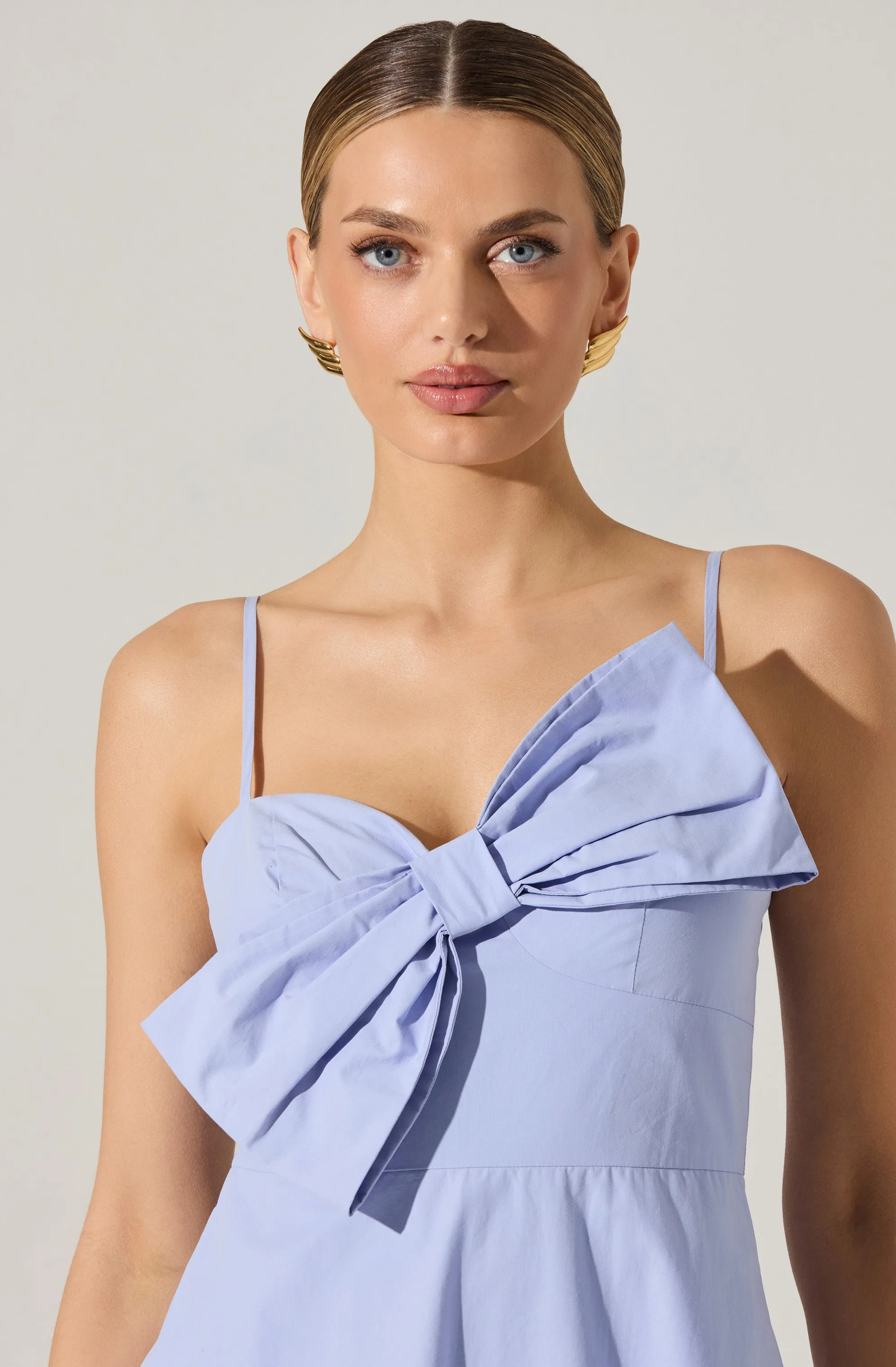 Flash Sale! Asymmetrical Bow Midi Dress  Dont Miss Out!