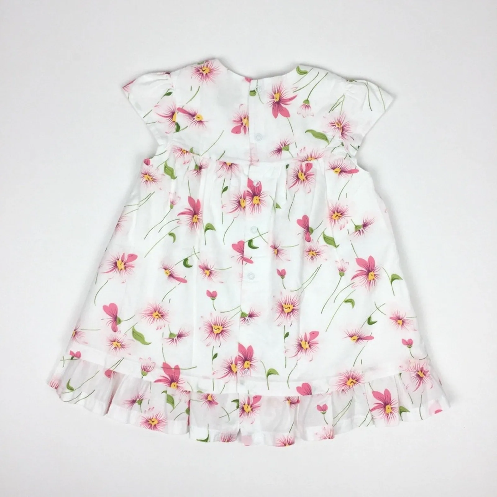 Flash Sale! Emile et Rose White Pink Floral Dress 12 Months  Almost Gone!