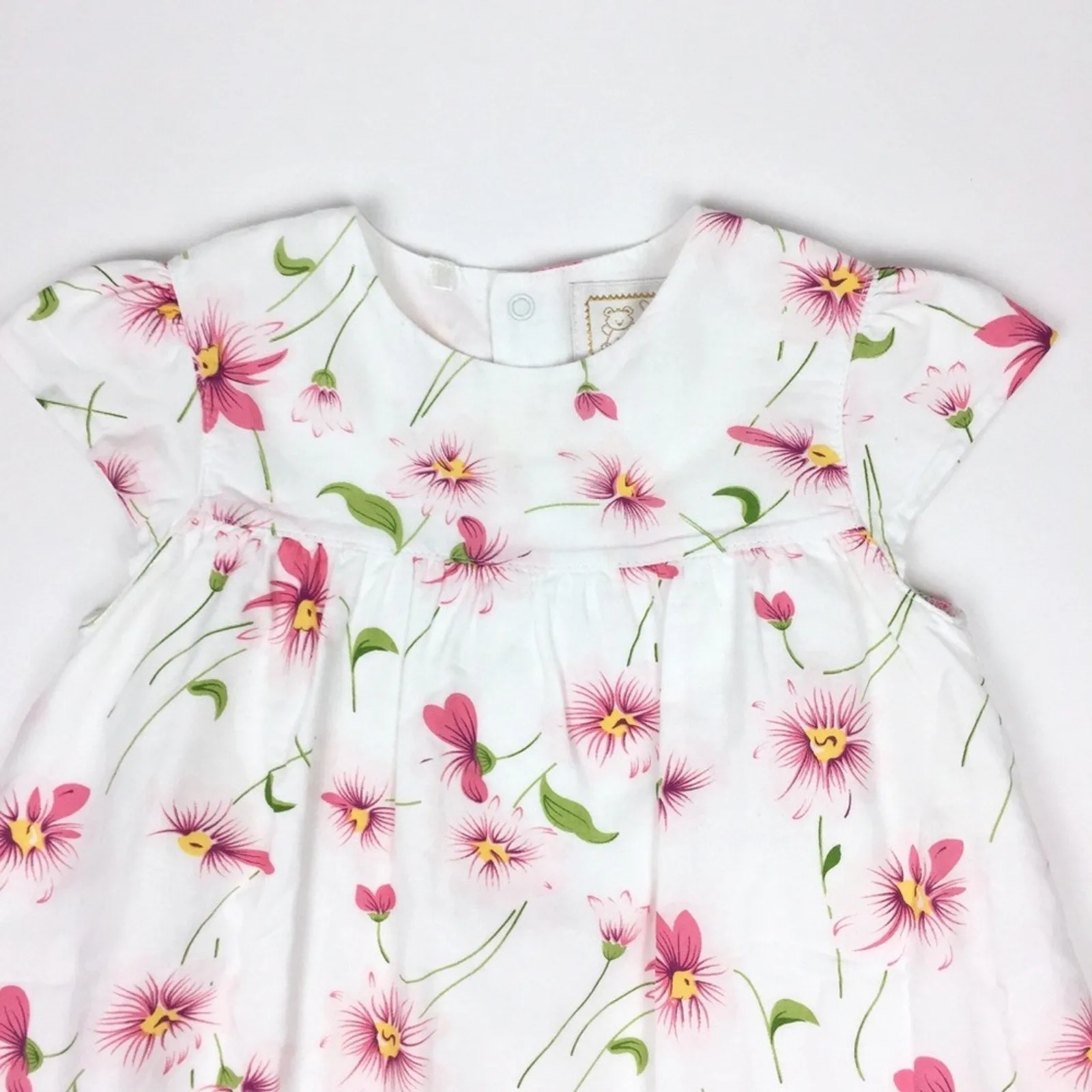 Flash Sale! Emile et Rose White Pink Floral Dress 12 Months  Almost Gone!