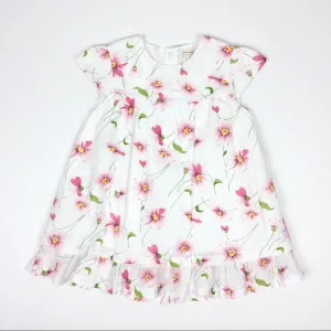 Flash Sale! Emile et Rose White Pink Floral Dress 12 Months  Almost Gone!