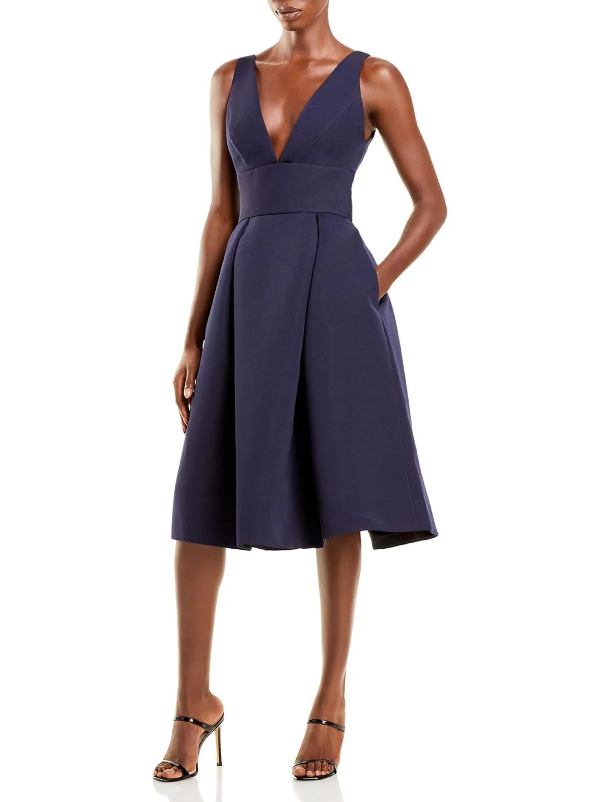 Flash Sale! Faille Womens Sleeveless Knee-Length Fit & Flare Dress  Limited Availability!
