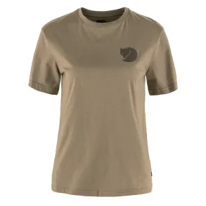 Flash Sale! Fjallraven Womens Walk With Nature T-Shirt Suede Brown  Last Few Pieces!