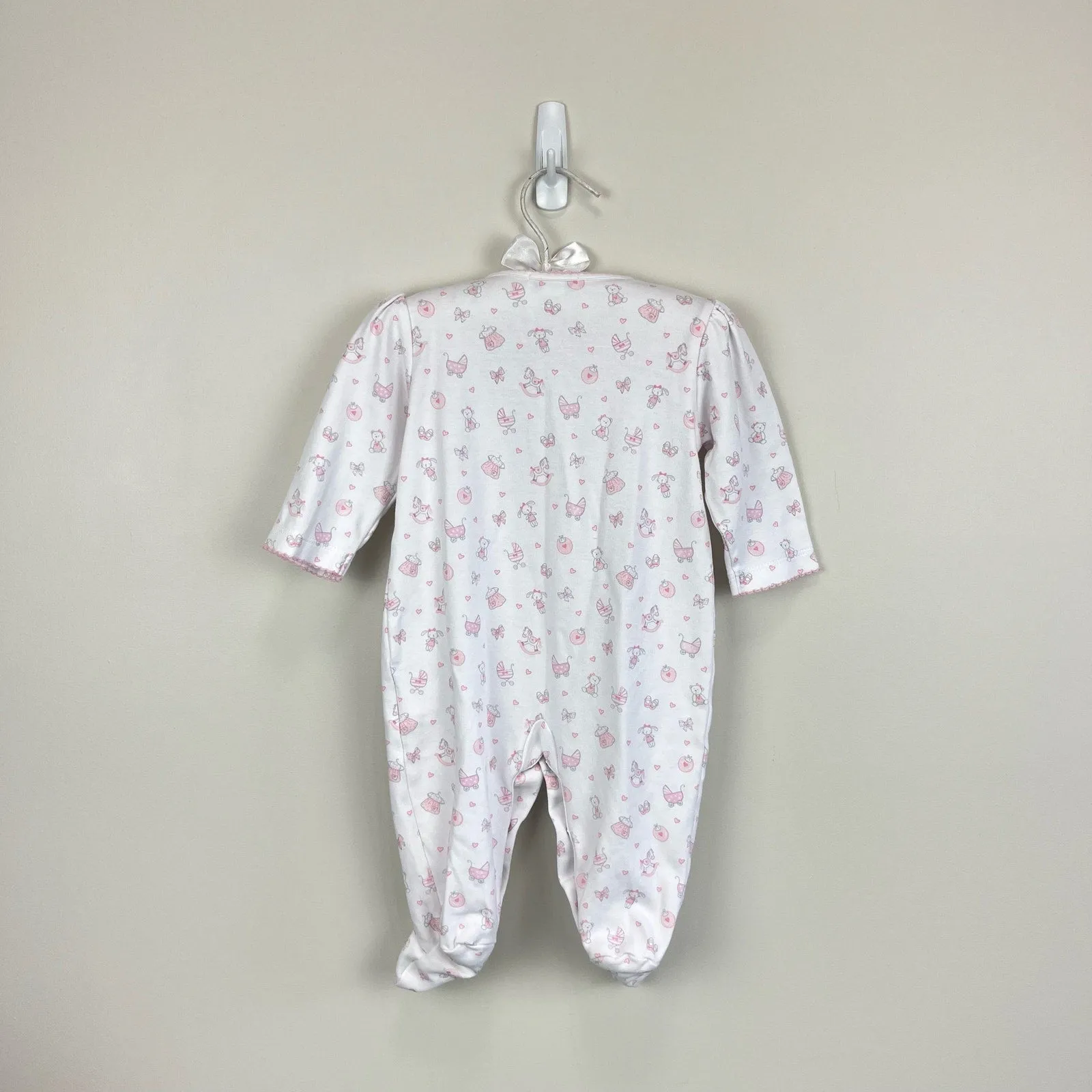 Flash Sale! Kissy Kissy White Pink Footie 6-9 Months  Limited Stock!