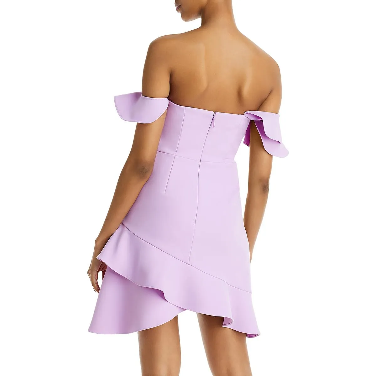 Flash Sale Malik Womens Ruffled One Shoulder Cocktail and Party Dress  Limited Release!