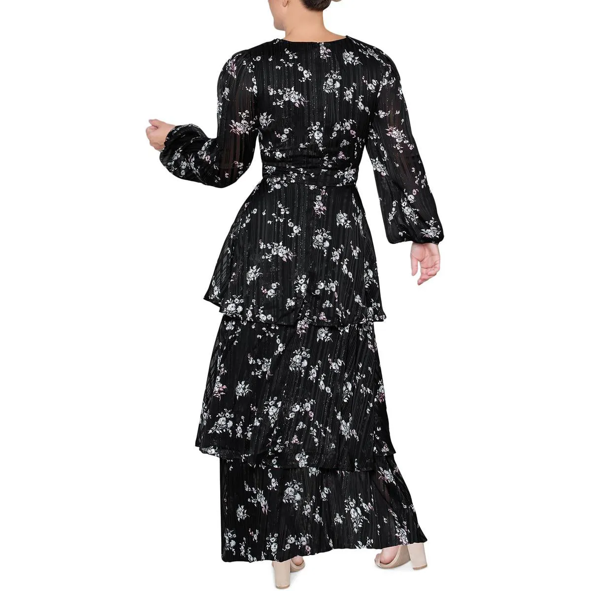 Flash Sale Monroe Womens Metallic Long Maxi Dress  Going Fast!