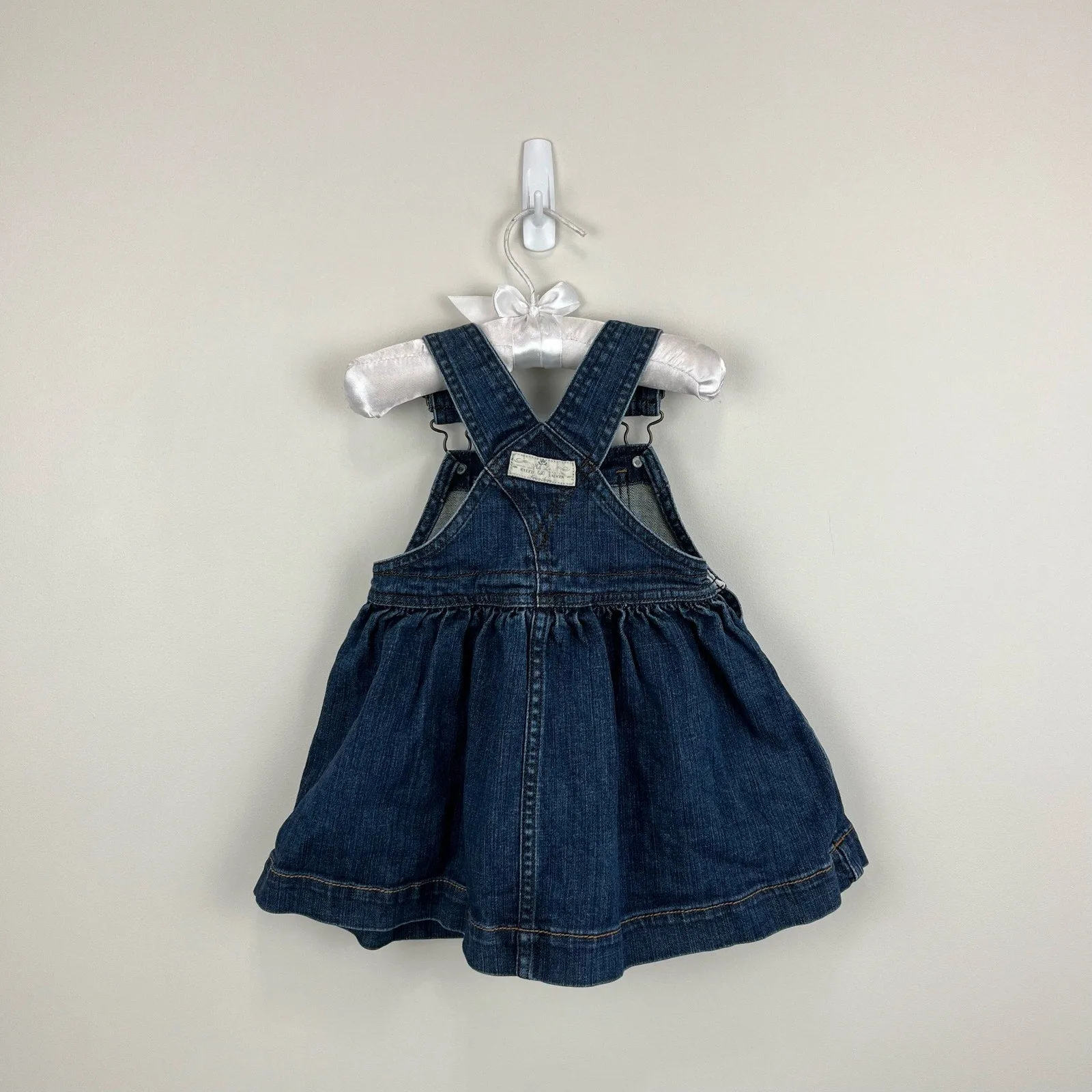 Flash Sale! Ralph Lauren Embroidered Denim School Jumper 18 Months  Ends Soon!