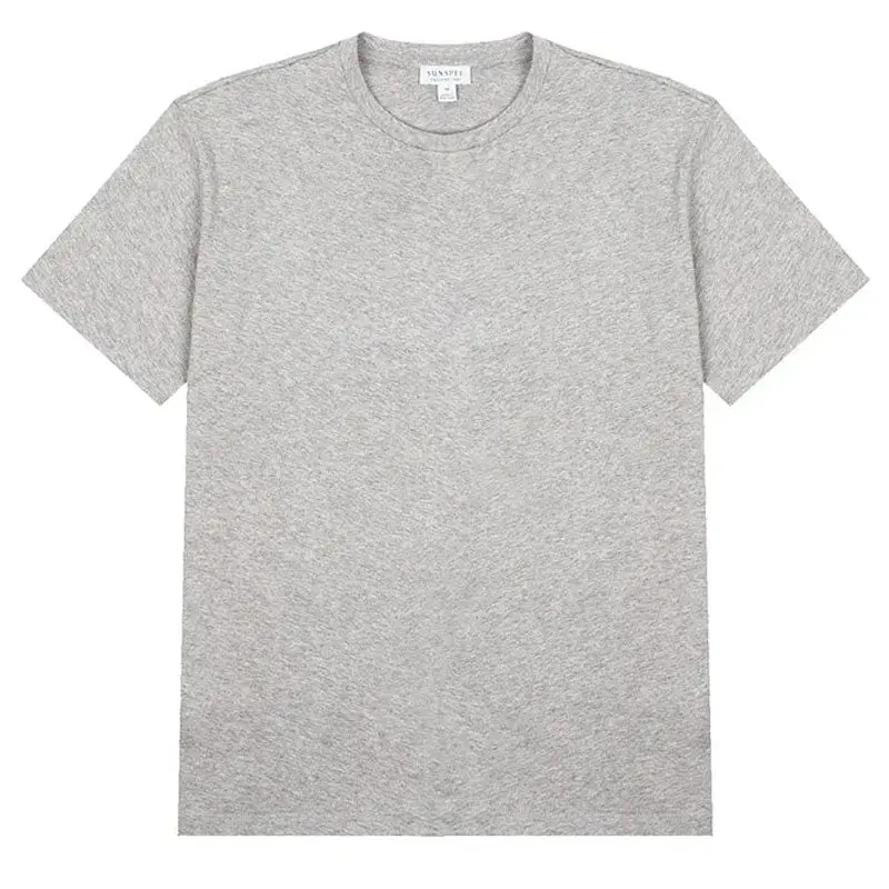 Flash Sale Sunspel Womens Boy Fit Crew Neck T Shirt Grey Melange  Almost Sold Out!