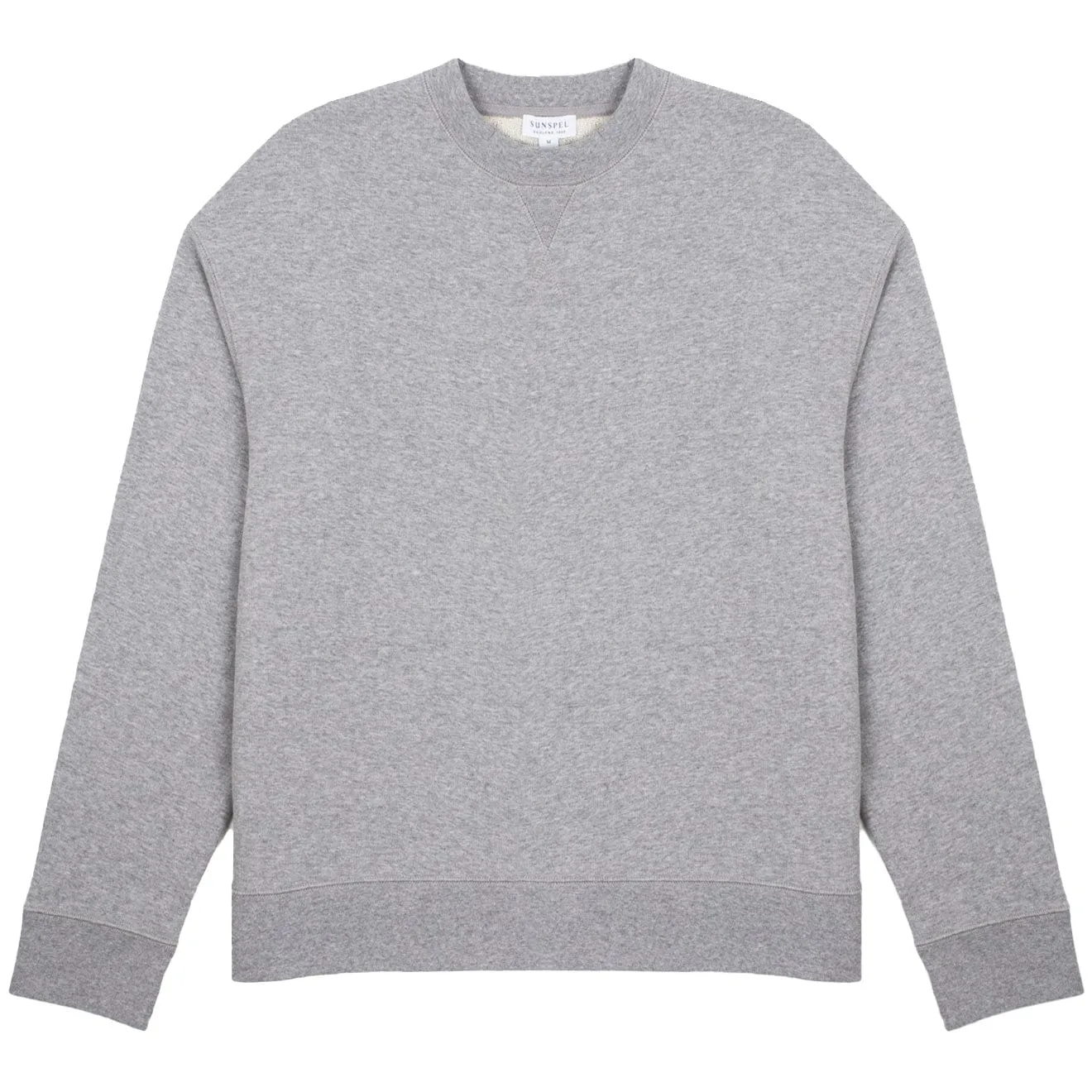 Flash Sale Sunspel Womens Loopback Sweatshirt Grey Melange  Limited Stock!
