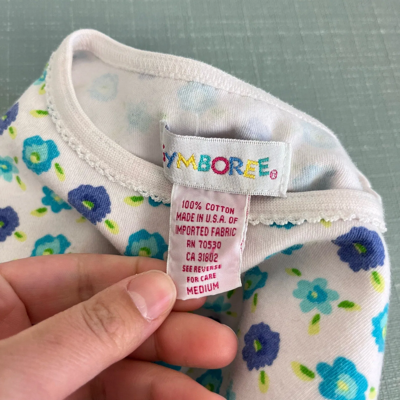 Flash Sale! Vintage Gymboree Blue Floral Shirt Medium 3T/4T  Limited Availability!