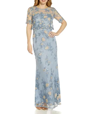 Flash Sale! Womens Embroidered Popover Evening Dress  Limited Stock!