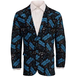 Forever Collectables NFL Men's Carolina Panthers Ugly Business Jacket, Black