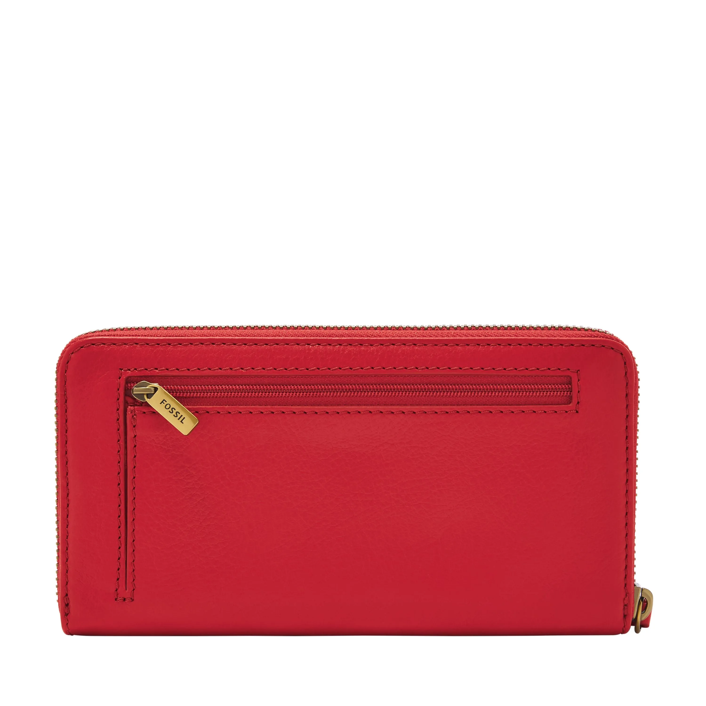 Fossil Women's Jori LiteHide Leather Zip Clutch