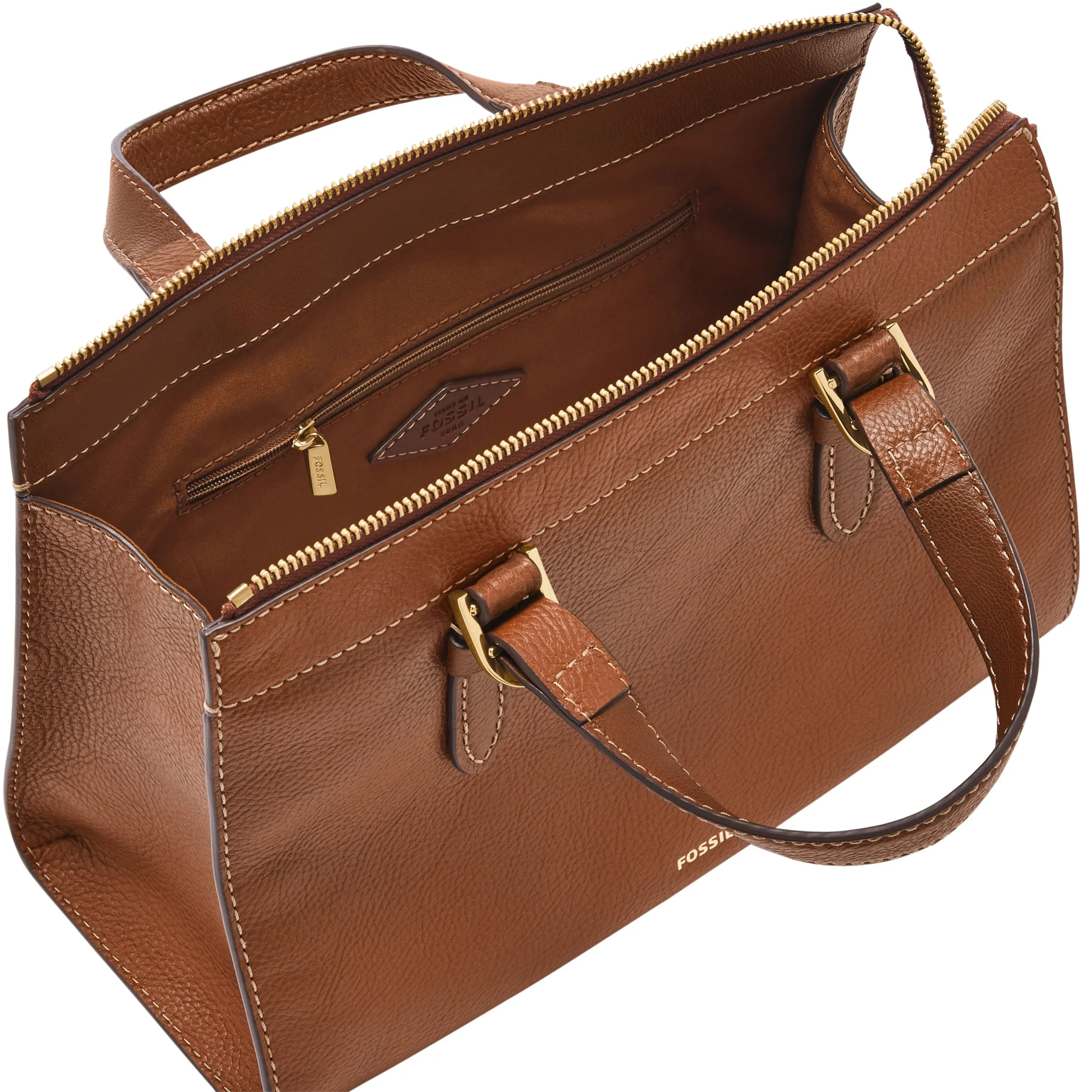 Fossil Women's Tessa LiteHide Leather Satchel