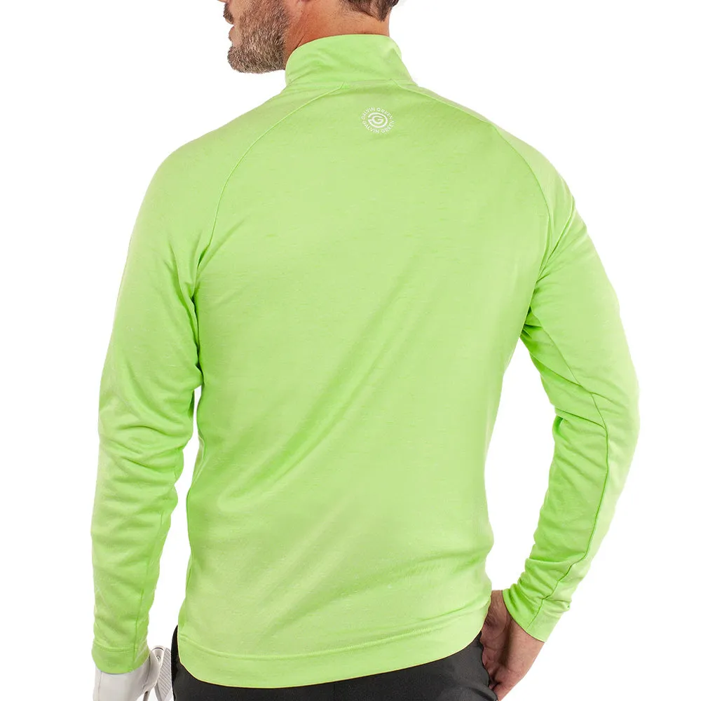 Galvin Green Dion 1/4 Zip Pullover - Fresh Green Melange