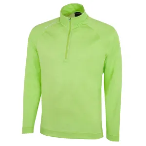 Galvin Green Dion 1/4 Zip Pullover - Fresh Green Melange