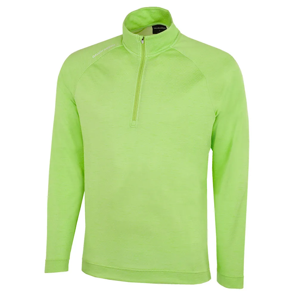 Galvin Green Dion 1/4 Zip Pullover - Fresh Green Melange