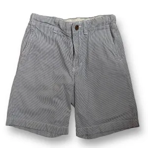 Gap Boys Size 7 Shorts Light Blue Pinstripe 100% Cotton Adjustable Waist