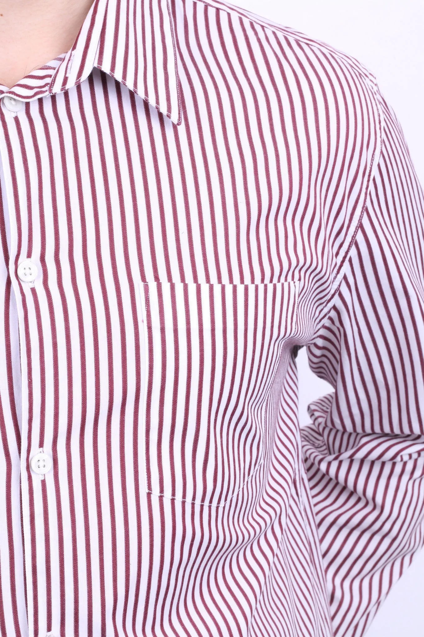 GAP Clothing Mens XL Casual Shirt Striped Cotton White